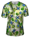 Aloha Blue Flowers Pattern