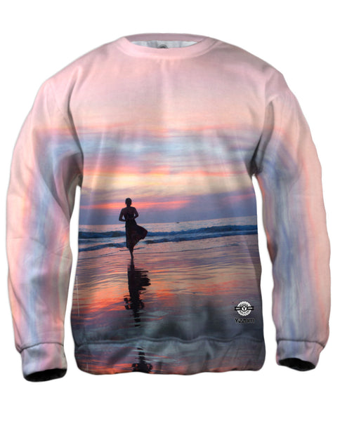 Yoga Beach Reflections Mens Sweatshirt