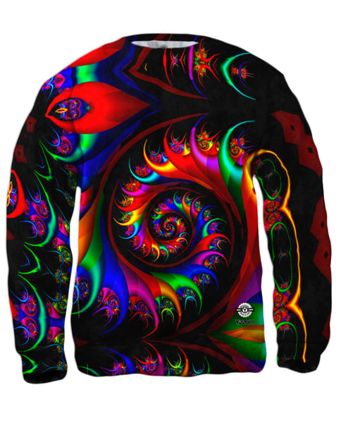 Trippy Rainbow Spirals Mens Sweatshirt