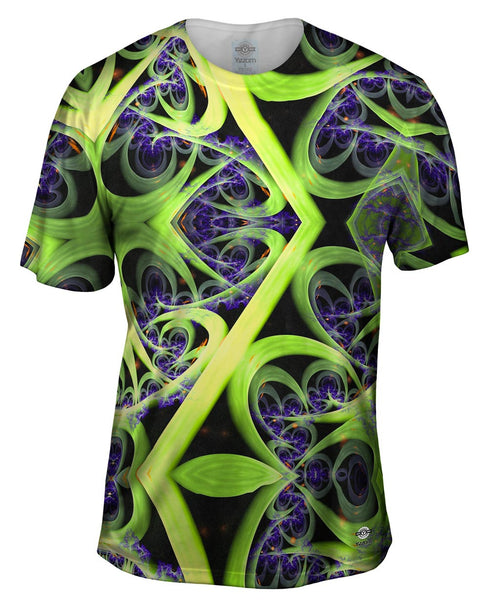 Flame Fractal 3D Render Design Mens T-Shirt