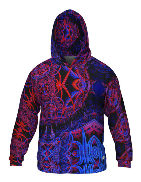 Living The Future Fractal Mens Hoodie Sweater