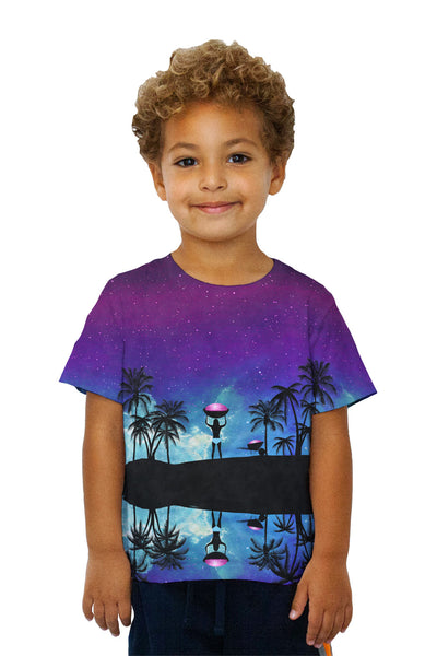 Kids Beach Galaxy Kids T-Shirt
