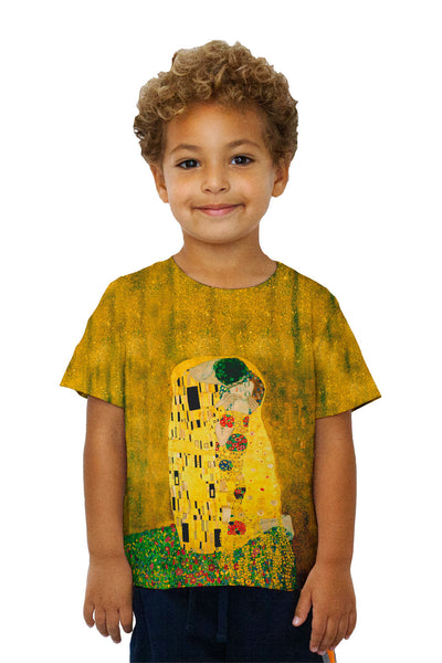 Kids Gustav Klimt - "The Kiss" (1907-08) Kids T-Shirt