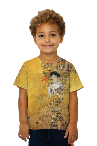 Kids Gustav Klimt - "Portrait of Adele Bloch-bauer" (1907) Kids T-Shirt