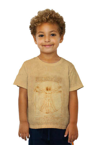 Kids Leonardo da Vinci - "Vitruvian Man" (1490) Kids T-Shirt