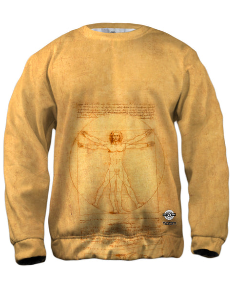 Leonardo da Vinci - "Vitruvian Man" (1490) Mens Sweatshirt