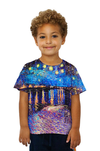 Kids Vincent Van Gogh - "The Starry Night" (1889) Kids T-Shirt
