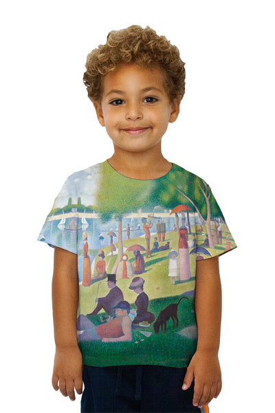 Kids Georges Seurat - "Sunday Afternoon on the Island of La Granda Jatte" (1884-1886) Kids T-Shirt