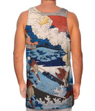 Katsushika Hokusai - "Net Fishing At Night" (1835)