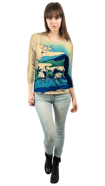 Katsushika Hokusai - "36 Views of Mt. Fuji"&nbsp;Womens 3/4 Sleeve