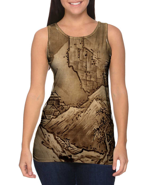 Sesshu Toyo - "Winter Landscape" (1486)&nbsp;Womens Tank Top