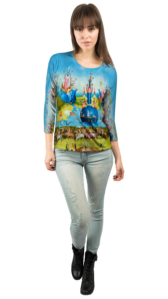 Hieronymus Bosch "The Garden of Earthly Delights" 01 Womens 3/4 Sleeve
