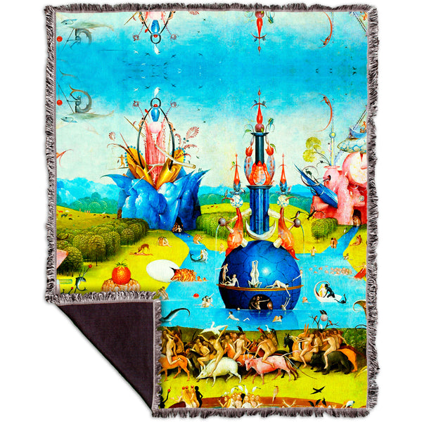 Hieronymus Bosch "The Garden of Earthly Delights" 01 Woven Tapestry Throw