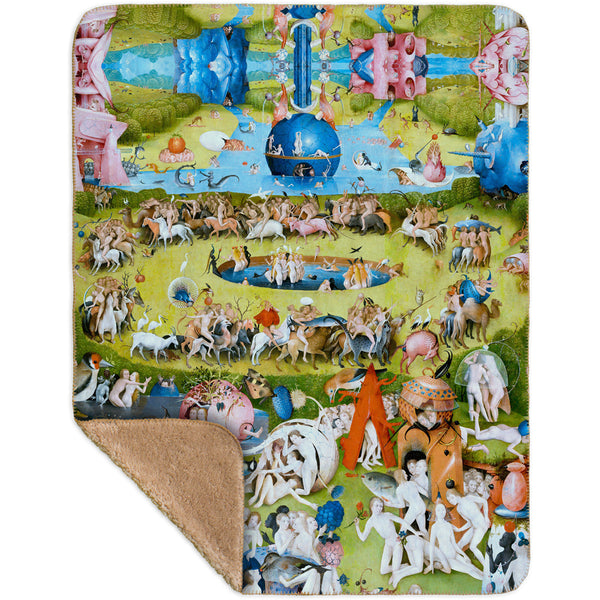 Hieronymus Bosch "The Garden of Earthly Delights" 05 Sherpa Blanket