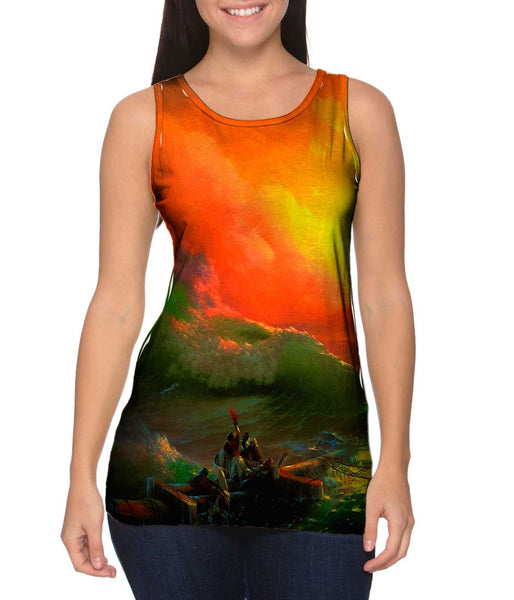 Ivan Aivazovsky - "The Ninth Wave" Womens Tank Top