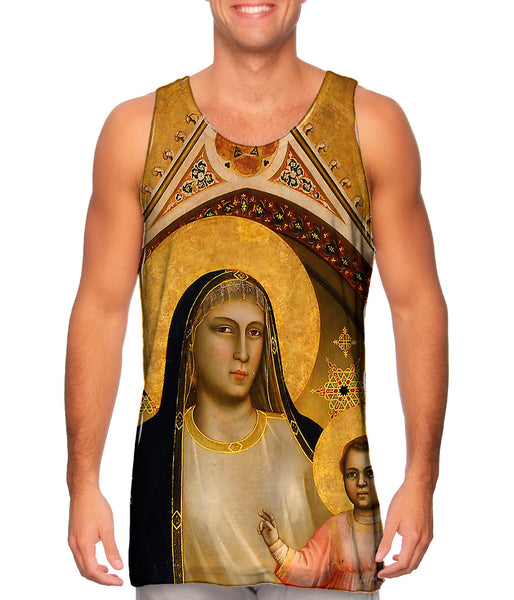 Giotto di Bondone - "Ognissanti Madonna" Mens Tank Top