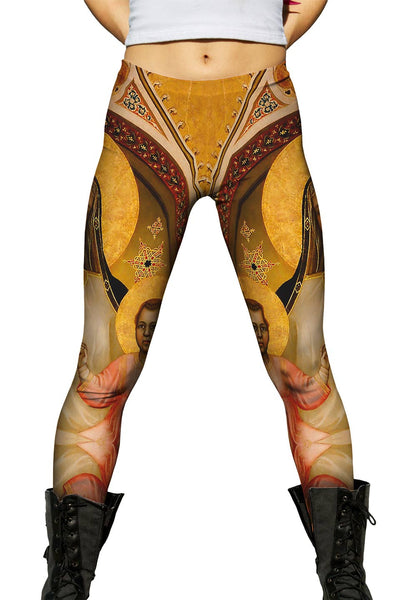 Giotto di Bondone - "Ognissanti Madonna" Womens Leggings