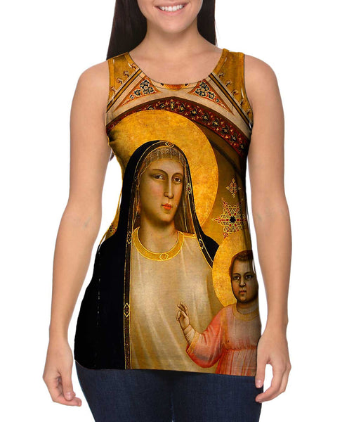 Giotto di Bondone - "Ognissanti Madonna" Womens Tank Top