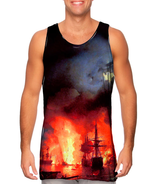 Ivan Aivazovsky - "Battle Of Chesma"&nbsp;Mens Tank Top