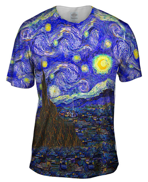 Vincent van Gogh - "The Starry Night" Mens T-Shirt