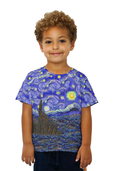 Kids Vincent van Gogh - "The Starry Night" Kids T-Shirt