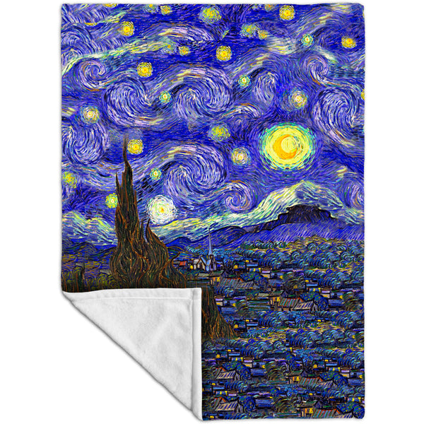 Vincent van Gogh - "The Starry Night" Fleece Blanket