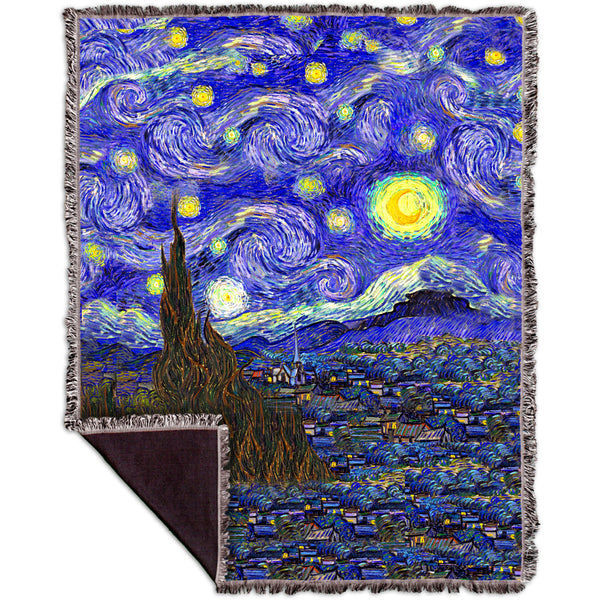 Vincent van Gogh - "The Starry Night" Woven Tapestry Throw