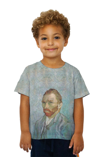 Kids Vincent van Gogh - "Self Portrait" (1889) Kids T-Shirt