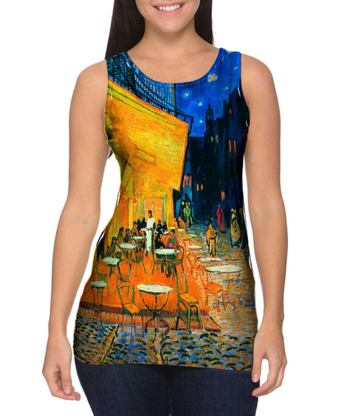 Vincent van Gogh - "The Terrace Café On The Place Du Forum In Arles At Night Arles" (1888) Womens Tank Top