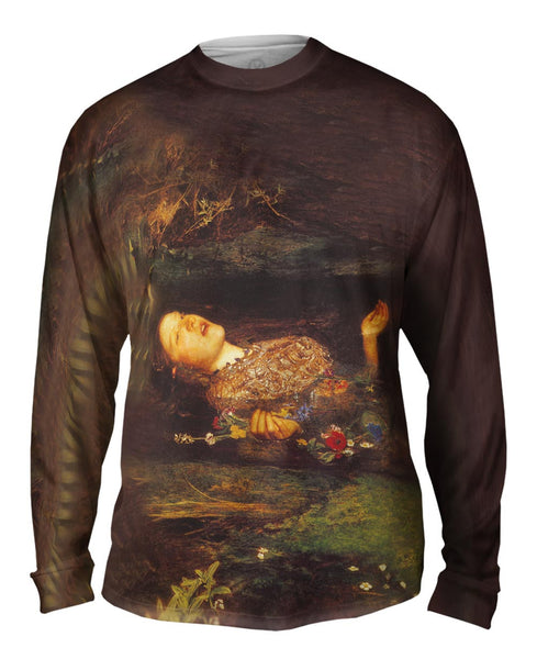 J John Everett Millais - "Ophelia" Mens Long Sleeve