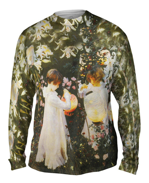 John Singer Sargent - "Carnation Lily By Lily Rose" (1885) Mens Long Sleeve