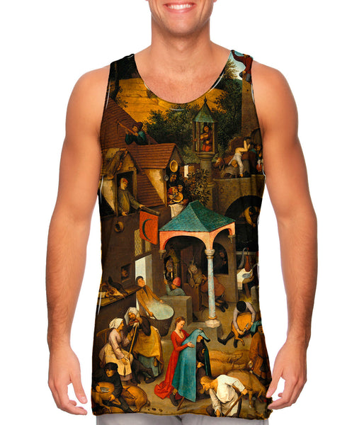 Pieter Bruegel The Elder - "Netherlandish Proverbs"(1559)&nbsp;Mens Tank Top