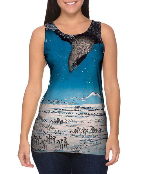 Ando Hiroshige - "Fukagawa Susaki And Jumantsubo" (1857) Womens Tank Top