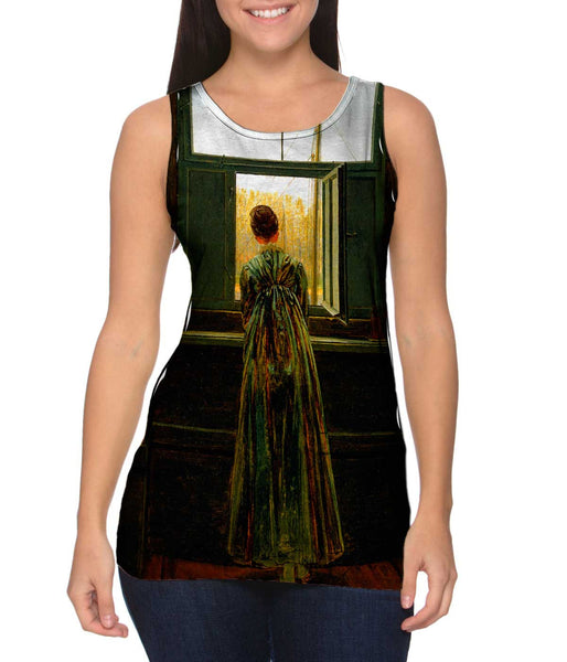 Caspar David Friedrich - "Woman at a Window" (1822)&nbsp;Womens Tank Top