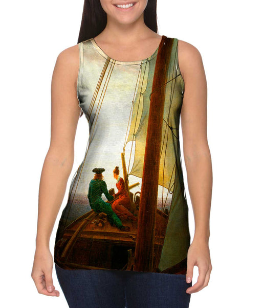 Caspar David Friedrich - "On the Sailing Boat" (1819)&nbsp;Womens Tank Top