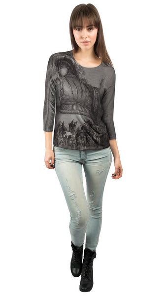 Gustave Dore - "Visions Of Rabelais" Womens 3/4 Sleeve