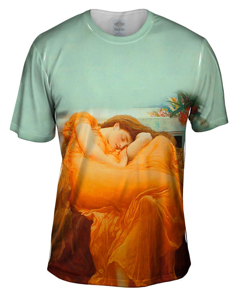 Lord Frederic Leighton - "Flaming June" (1895) Mens T-Shirt