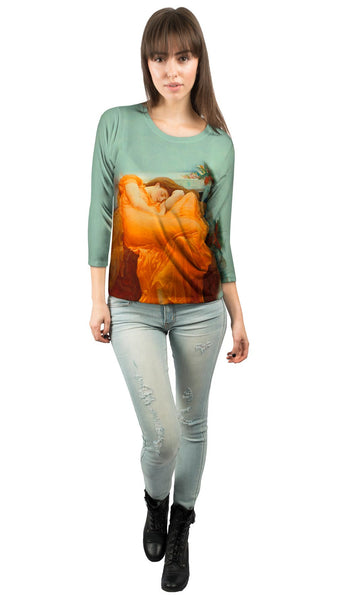 Lord Frederic Leighton - "Flaming June" (1895) Womens 3/4 Sleeve