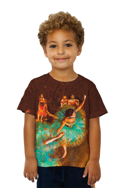Kids Edgar Degas - "The Green Dancer" (1879) Kids T-Shirt