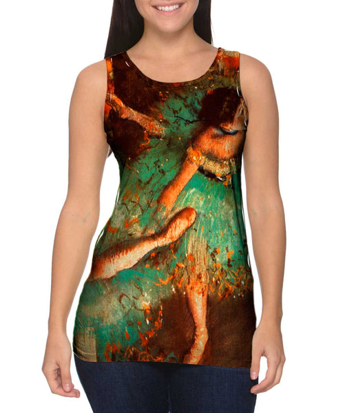 Edgar Degas - "The Green Dancer" (1879) Womens Tank Top