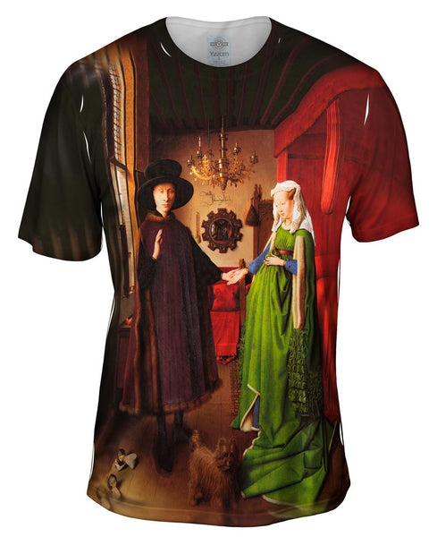 Van Eyke - "Giovanni Arnolfini And His Wife" (1434) Mens T-Shirt