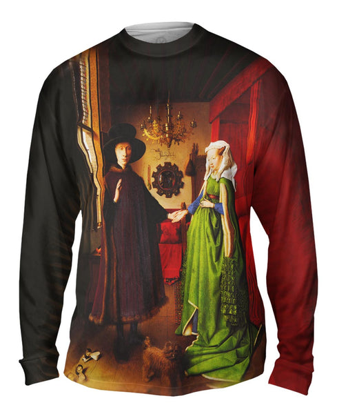 Van Eyke - "Giovanni Arnolfini And His Wife" (1434) Mens Long Sleeve