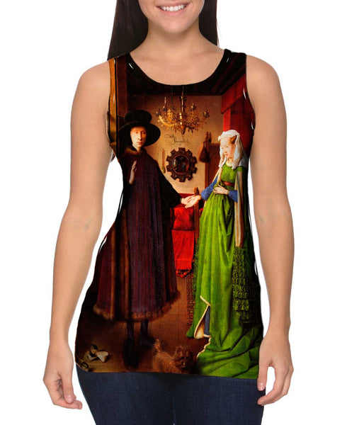 Van Eyke - "Giovanni Arnolfini And His Wife" (1434)&nbsp;Womens Tank Top