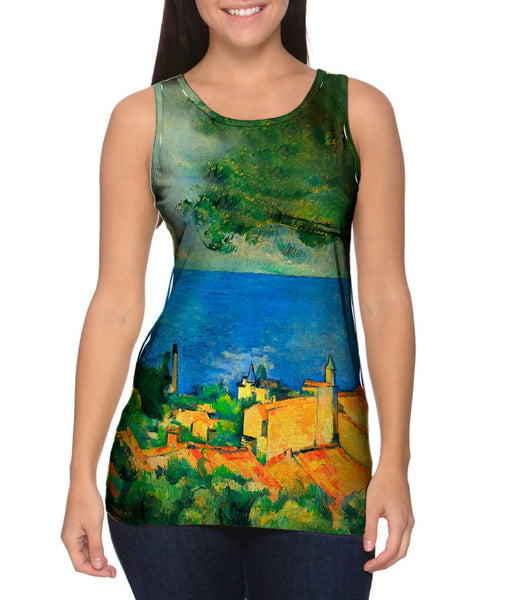 Paul Cezanne - "L_#_Estaque with Red Roods" (1885)&nbsp;Womens Tank Top