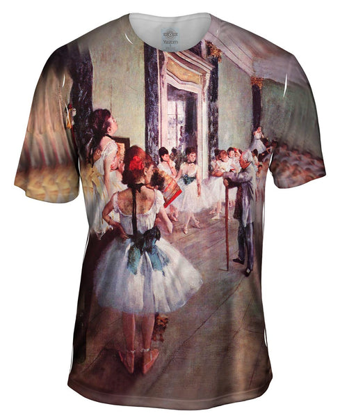 Edgar Degas - "Die Tanzklasse" (1875) Mens T-Shirt