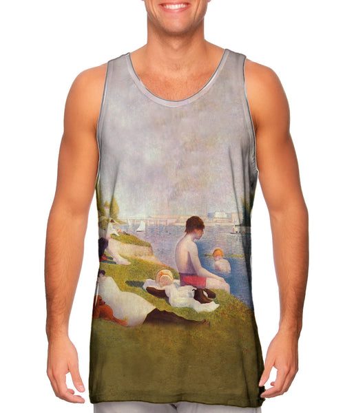 Georges Seurat - "Une baignade a Asnieres (Bathers at Asnieres)" (1883-84)&nbsp;Mens Tank Top