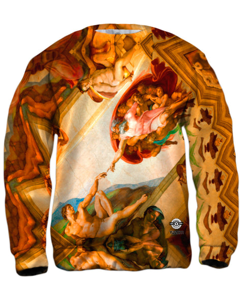 Michelangelo - "Creation of Adam" 001 Mens Sweatshirt