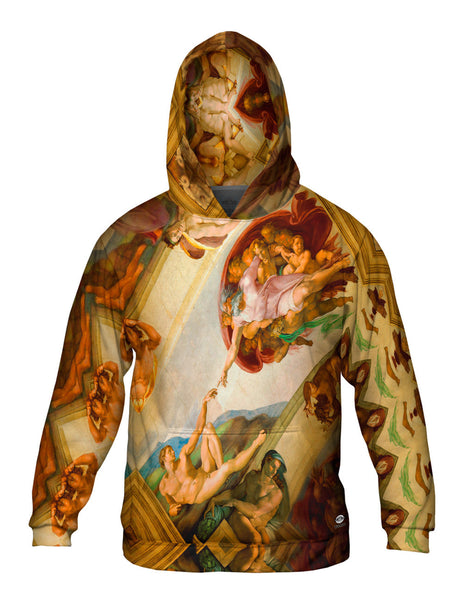 Michelangelo - "Creation of Adam" 001 Mens Hoodie Sweater