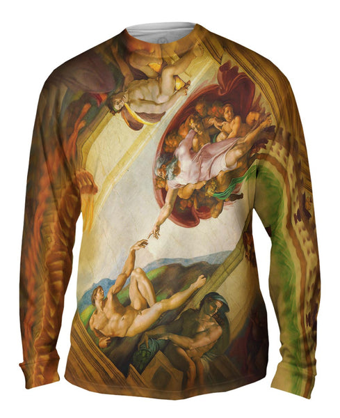 Michelangelo - "Creation of Adam" 001 Mens Long Sleeve
