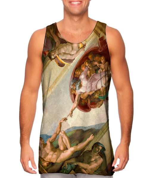 Michelangelo - "Creation of Adam" 001 Mens Tank Top